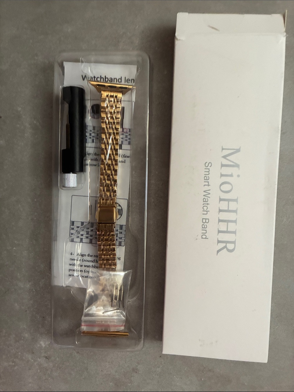 Smart watch band Gold Stainless Steel Mesh-Link Watch Band for Women